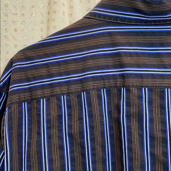 Men’s Multicolor Striped Button Down - Picture 6 of 6